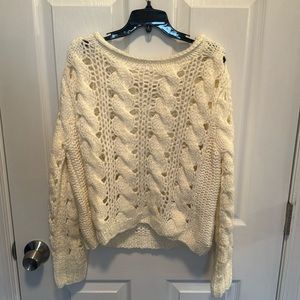 Willow and Clay cream knitted sweater size small